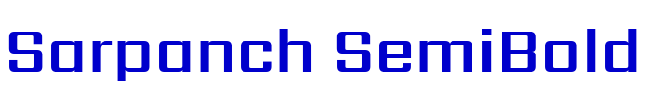 Sarpanch SemiBold шрифт